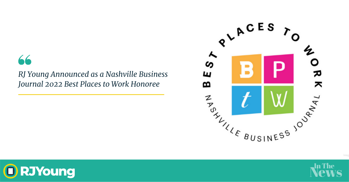 Nashville Business Journal RJ Young Announced as a 2022 Best Places